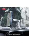 Xo Metal 360 Derece Dönebilen Mıknatıslı Manyetik Boy Ayarlı Araç İçi Telefon Tutucu thumbnail 2