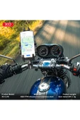 Xo Titreşim Önleyici Gidon Telefon Tutucu C149,Ayarlanabilir Kelepçe Mekanizması,Paslanmaz Çelik Yapı - 2