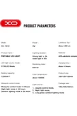 Xo YH10 Taşınabilir LED Lamba&Sivrisinek Kovucu,UV Işık,1200mAh,400 Lümen,10000K Renk Sıcaklığı,3 Mod - 7