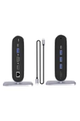 Coverzone USB HUB12'si 1 Arada Dock, HDMI 4K, 100Mbps Ethernet, 3 x USB-A 3.0 ve 100W USB - ZR773 - 3
