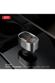Xo 100W Araç Hızlı Şarj Adaptörü CC61,Dijital Ekran|Hızlı Şarj,1x USB-C,1x USB-A,1x Lightning thumbnail 4