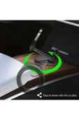 Coverzone Kablosuz Araç İçi Cep Telefonu Tutucu Açısı Ayarlanabilir Süper Güçlü Manyetik Telefon Tutucu H850 thumbnail 6