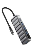 Xo HUB015 5in1 Hub USB Port Çoğaltıcı 4 USB + 1 Type-C Kablolu Çoğaltıcı - 3