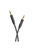 Xo 3.5mm Aux Ses Kablosu R211c,1 Metre Örgü Kaplama,araba Ve Kulaklık Uyumlu,hd Ses,dayanıklı Kablo thumbnail 1