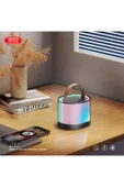 Xo F47 Karaoke Bluetooth Hoparlör 1200mAh BT-V5.3 1 adet Mikrofon,RGB Işık - 2