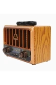 Coverzone Retro Radyo Taşınabilir Bluetooth Speaker Hoparlör Klasik Antika Tarzı USB Girişli Klasik M-1933BT - 2