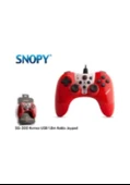 Snopy SG-300 Kırmızı Kablolu PC Oyun Kolu - 1