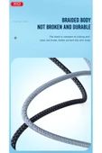 Xo 3.5mm Aux Ses Kablosu R211c,1 Metre Örgü Kaplama,araba Ve Kulaklık Uyumlu,hd Ses,dayanıklı Kablo thumbnail 5