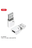 Xo USB-A Erkek - Type-C Dişi Dönüştürücü Adaptör NB256D, Veri ve Şarj Destekli, 5gr, Beyaz thumbnail 5