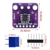GY-471 3A Akım Sensör Modülü MAX471  Çift Yönlü Ölçme Telefon Taşınabilir Cihaz Pil Batarya Kapasite Şarj Deşarj Güç İzleme thumbnail 7