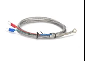 K Type Thermocouple 1 Metre Montaj Delikli  Sıcaklık Isı Sensörü 0C / 800C Paslanmaz Çelik Prob K Tip Termostat Kazan Fırın Isıtıcı Endüstriyel Kontrol Su Geçirmez - 6