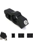 Coverzone Motosiklet Scooter Fren Kilidi Gidon Kilit Fren Gaz Kavrama Koruma Güvenlik MTR-505 Siyah - 2