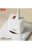 Xo CE12 Çoklu Hızlı Şarj Adaptörü|1 Adet Lightning Kablo|2 Cihaz Şarj|1 Type-C 1 Usb-A|20W Max Power thumbnail 2