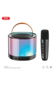 Xo F47 Karaoke Bluetooth Hoparlör 1200mAh BT-V5.3 1 adet Mikrofon,RGB Işık - 1