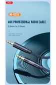 Xo 3.5mm Aux Ses Kablosu R211c,1 Metre Örgü Kaplama,araba Ve Kulaklık Uyumlu,hd Ses,dayanıklı Kablo thumbnail 2