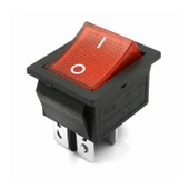 16A 250V On / Off Anahtar  Latch 4 Pin Buton Yüksek Akım Kcd4 Led Işıklı Switch Panel Tip Montaj Kutu Güç Kontrol Makine Motor Araba - 6