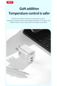 Xo Hızlı Şarj Adaptörü CE07|GaN|1 Type-C Kablo|35WMax|Akım Korumalı|Tablet,Notebook,Cep Telefonu,Konsol thumbnail 4
