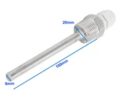Metal Sensör Probu 100mm  Çelik Kılıf Kutu Sıcaklık Isı Termo Tüp Boru D818b20 Ntc Lm35 PT100 Koruyucu Ateş Basınç Asit Korozyon thumbnail 8