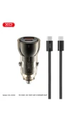Xo CC60 Araç İçi Şarj Cihazı Type-C,60W Çift Hızlı Şarj,USB-A ve USB-C Portları,Aşırı Isınma Koruması thumbnail 4