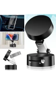 Coverzone Kablosuz Araç İçi Cep Telefonu Tutucu Araç içi Montaj Güçlü Vakumlu Manyetik Telefon Tutucu ZR943 thumbnail 1