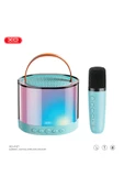 Xo F47 Karaoke Bluetooth Hoparlör 1200mAh BT-V5.3 1 adet Mikrofon,RGB Işık - 1