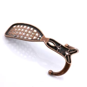 Osmanlı Antik Bakır Metal Askısı Mobilya Vestiyer Duvar Dolap Elbise Kıyafet Askılığı Askılık thumbnail 4