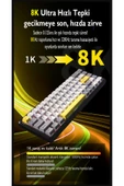Coverzone Ajazz AK680 Max %68 Manyetik Switch, 3000mAh Batarya 8K Polling Rate Kablosuz RGB Klavye - 6