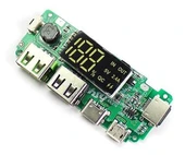 Powerbank Devresi Ekranlı 5V 2.4A Dual Usb Çıkış  Type C Micro Usb Giriş Lityum Lion 18650 Pil Şarj Mobil Taşınabilir Güç Kaynağı Batarya Telefon thumbnail 6