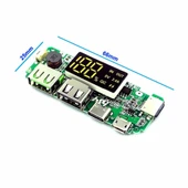 Powerbank Devresi Ekranlı 5V 2.4A Dual Usb Çıkış  Type C Micro Usb Giriş Lityum Lion 18650 Pil Şarj Mobil Taşınabilir Güç Kaynağı Batarya Telefon thumbnail 8