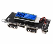 Powerbank Devresi Lcd Ekranlı 5V 1A Dual Usb Çıkış  Micro Usb Giriş Lityum Lion 18650 Pil Şarj Mobil Taşınabilir Güç Kaynağı Batarya Telefon thumbnail 3