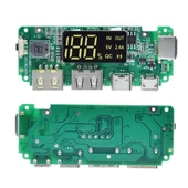 Powerbank Devresi Ekranlı 5V 2.4A Dual Usb Çıkış  Type C Micro Usb Giriş Lityum Lion 18650 Pil Şarj Mobil Taşınabilir Güç Kaynağı Batarya Telefon thumbnail 4