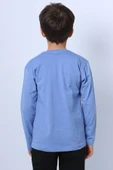 ERKEK ÇOCUK UZUN KOLLU TSHİRT STAY TRUE BASKILI 4 MEVSİM BİSİKLET YAKA E29 - 9