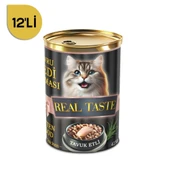 Real Taste Tavuk Etli Yavru Kedi Konservesi 415 Gr x 12 Adet - 1