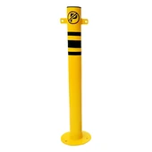 Otopark Zincir Bariyer Metal Duba Demir Sabit Baba Metal Park Bariyeri 75 cm Kırmızı - 1