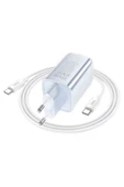 Hoco N49 Glorious 2 Adet Type-C 65W ve USB QC 3.0 Çıkışlı PD 65W Hızlı Şarj Cihazı thumbnail 2