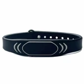 125Khz Rfid Manyetik Bileklik Siyah  Su Geçirmez Silikon Proximity Göstergeç 125 Khz Kapı Geçiş Personel Takip Depo Havuz EM4100 - 7