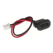 Type C Panel Montaj Dişi Soket 2 Pin 10cm Kablolu Siyah  Uzatma Konnektör Araba Kamera Oyuncak Telefon Şarj Mp3 Tablet thumbnail 7