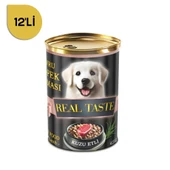 Real Taste Kuzu Etli Yavru Köpek Konservesi 415 Gr x 12 Adet - 1