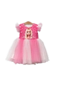 Baskılı Barbie Kız Elbise 2/8 yaş - 1