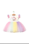 Baskılı UNICORN Kız Elbise 1/4 yaş - 1