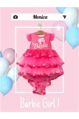 Barbie Baskılı Kız Elbise 1/4 yaş - 2