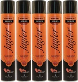 Jagler Saç Spreyi 400ML Extra Strong Hold - Ekstra Güçlü Tutuş (Turuncu) (5 Li Set) - 1