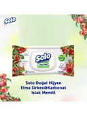 Solo Islak Havlu Mendil 50 Yaprak Limon & Biberiye-Elma Sirkesi & Karbonat (24 Lü Karma Set) - 5