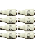 (8 Adet) 20 Amper Seramik Sigorta ETI - 1