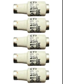 (5 Adet) 25 Amper Seramik Sigorta ETI - 1