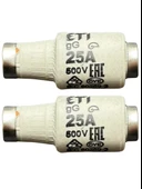 (2 Adet) 25 Amper Seramik Sigorta ETI - 1