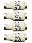 (4 Adet) 25 Amper Seramik Sigorta ETI - 1