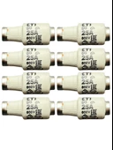 (8 Adet) 25 Amper Seramik Sigorta ETI - 1