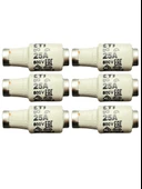 (6 Adet) 25 Amper Seramik Sigorta ETI - 1