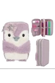 2 Katlı Mini Kalem Kutusu- prenses mimi penguen thumbnail 1